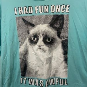 “I Had Fun Once It Was Awful” Grumpy Cat Tee